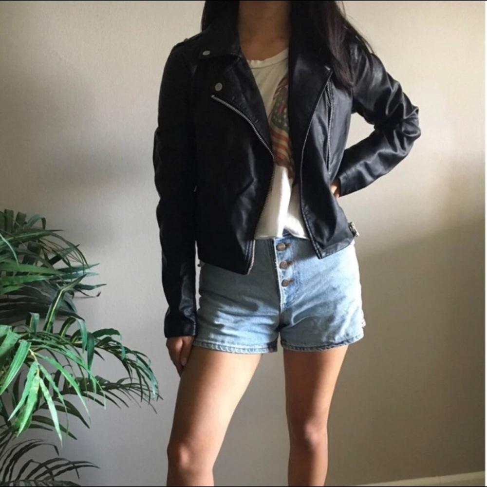 Faux leather jacket